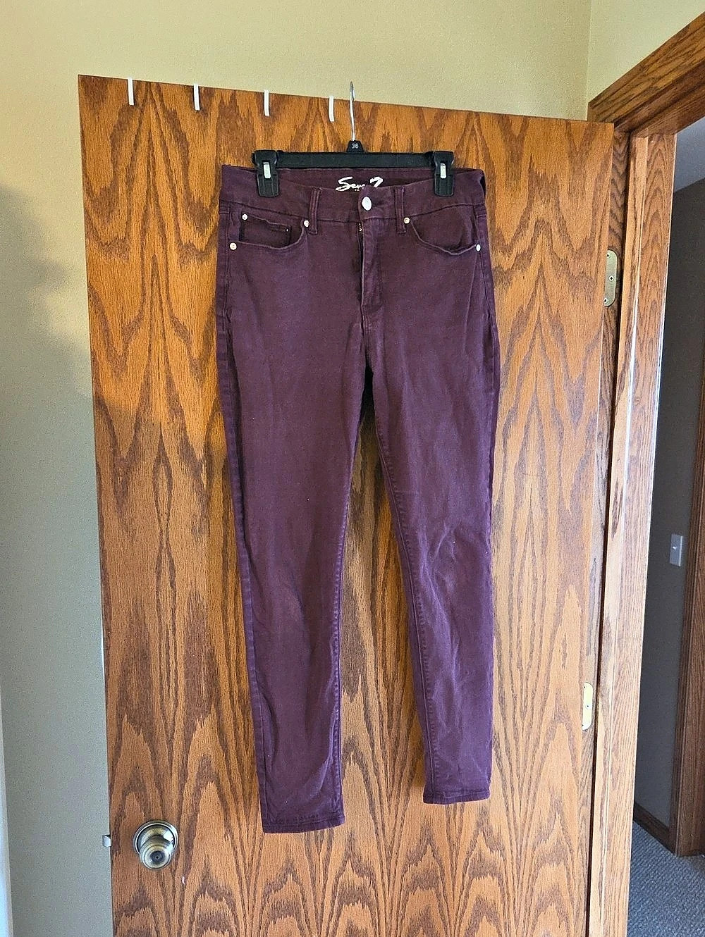 Spiritual Gangster Skinny Pants in Purple Size 10